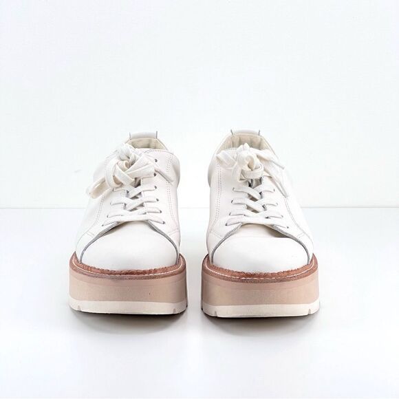Dolce Vita Toyah Platform Sneakers in White Leather Women’s Size 9 - Picture 5 of 13